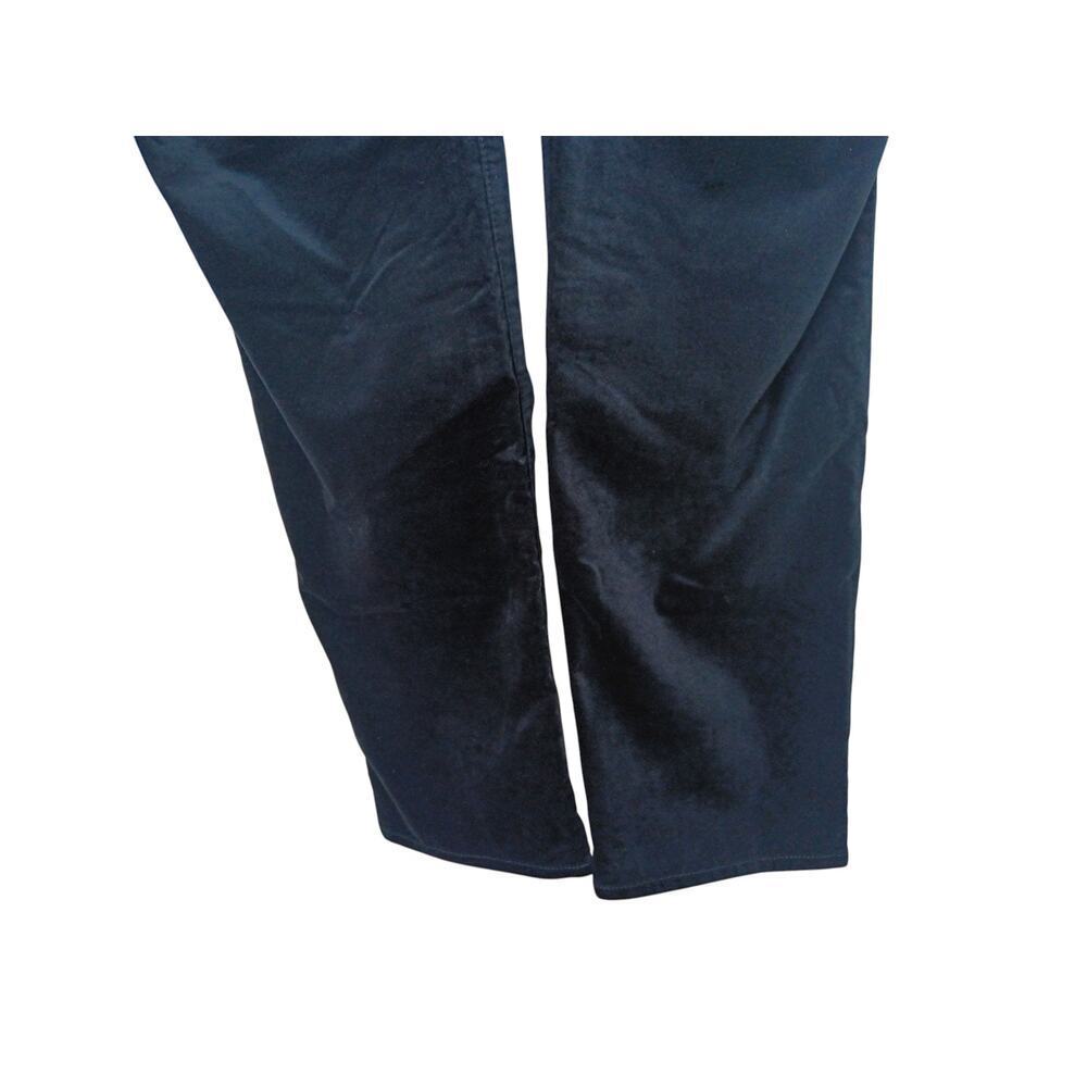 New Talbots Velveteen Straight Leg Pants Black Women’s Size 12 High Waist - Picture 8 of 16
